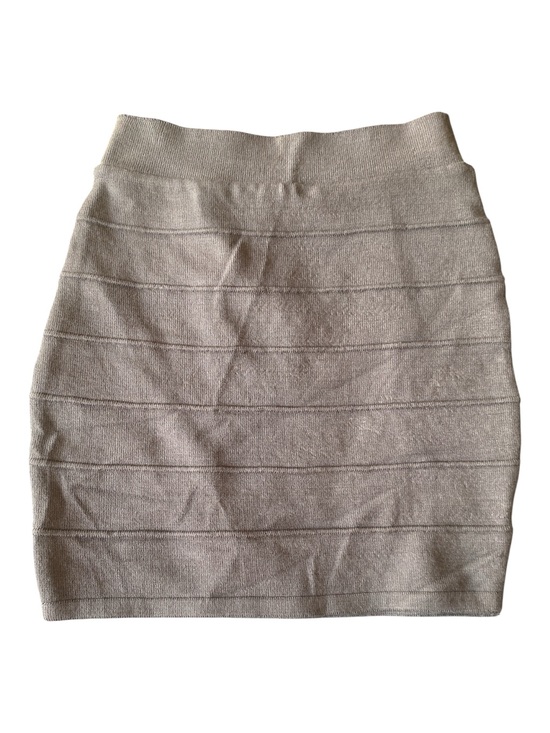 cleo Dresses & Skirts - Women's Taupe Knit Bandage Mini Skirt
